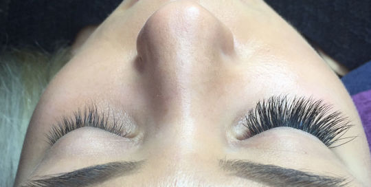 Russian Eyelash extensions before after