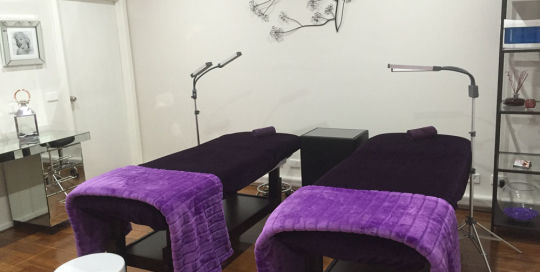 eyelash extensions salon interior