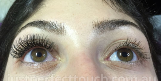 Volume lashes before after Melbourne