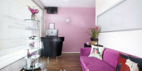 Just Perfect Touch eyelash extensions salon interior Melbourne